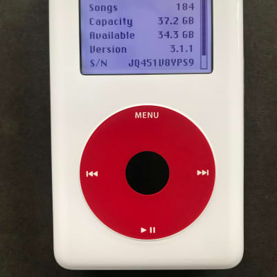 Apple iPod 20GB ホワイト 2004年モデル　A1059 Vintage Apple iPod A1059 20 GB - 4th Generation - White