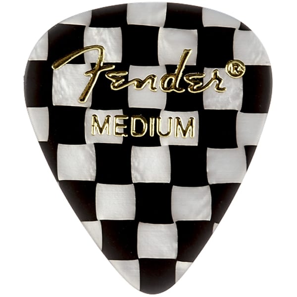 Fender Premium Picks - Medium 351 Shape Checker 12 Pack image 1