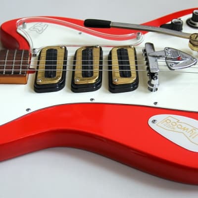 1966 Meazzi Hollywood Mustang stratocaster - Red image 12
