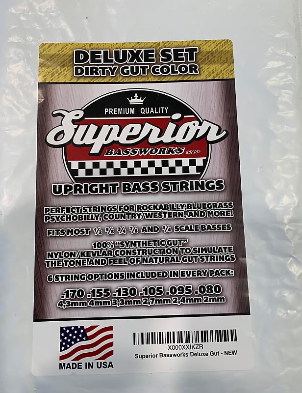 Superior Bassworks Double Bass Strings Dirty Gut Color Reverb