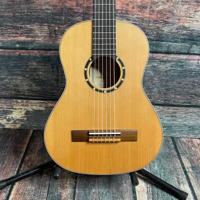 Ortega Left Handed R122-1/2-L Family Series 1/2 Size Nylon String Acoustic Guitar image 1