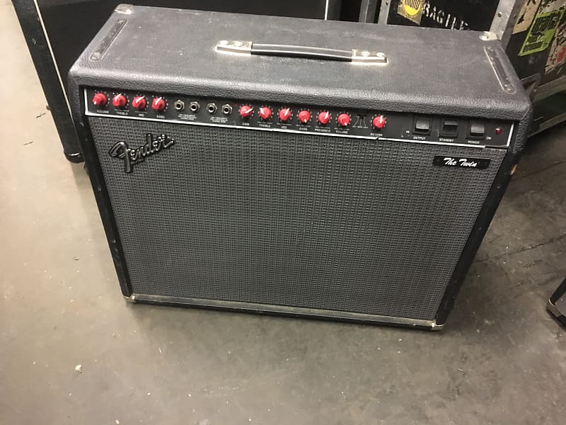 Fender The Twin Red Knob „Evil Twin“ 1985 black Reverb