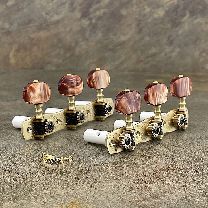 Gotoh Classical Guitar Tuners Gold Brass 35G18002RX Reverb