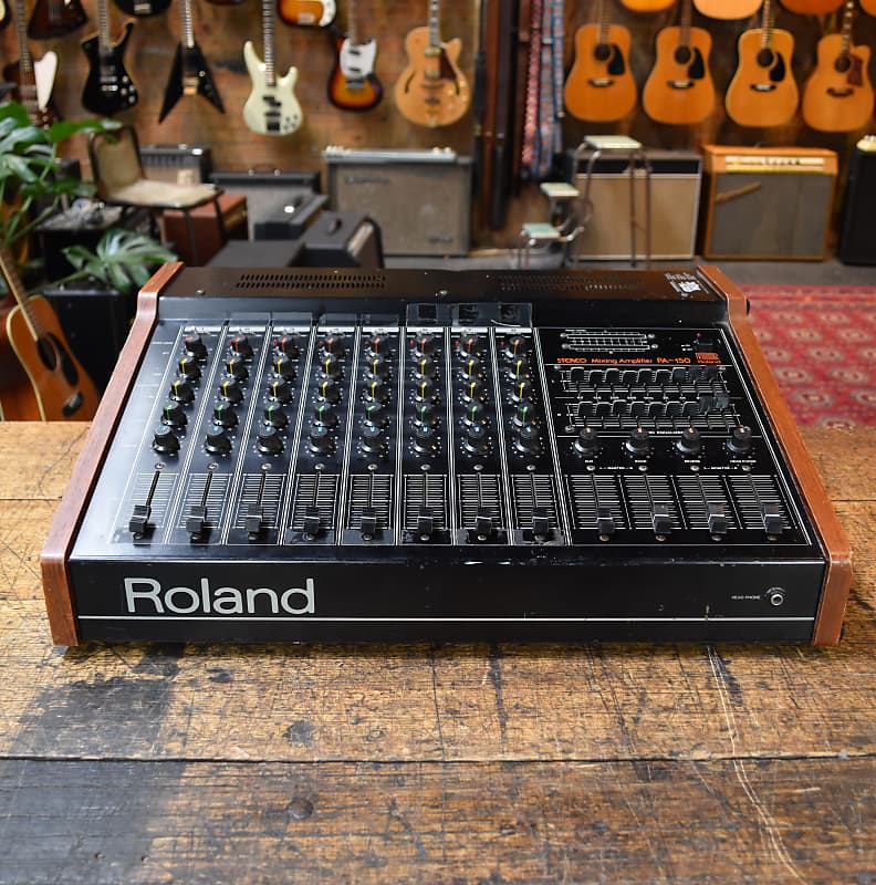 Roland PA-150 Stereo Mixer with Spring Reverb 80's | Reverb France
