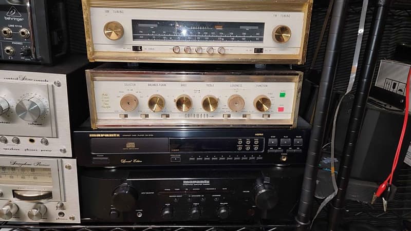 Sherwood s-5500 stereo tube amp and tuner  			