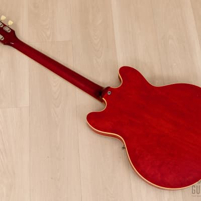 1990 Greco SA-75 Vintage Semi-Hollow Guitar 335 Cherry Mint Collection, Japan Fujigen image 12