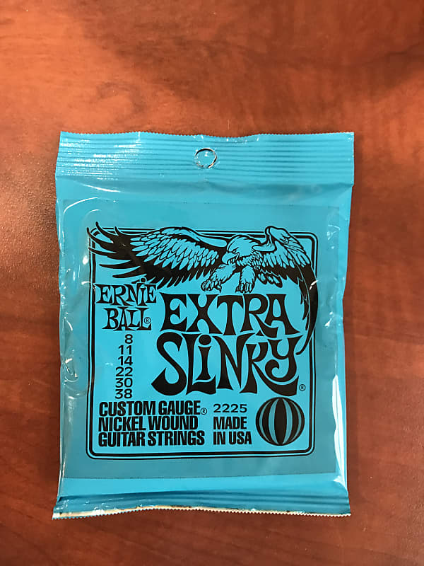 8 Sets of Ernie Ball Extra Slinky Strings Reverb