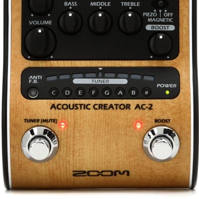 Zoom AC-2 | Acoustic Creator Guitar Effect Direct Box | Reverb