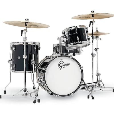 Gretsch RN2-J484-PB 12/14/18 Renown Series Drum Kit Set in Piano Black w/ Matching 14" Snare Drum image 1