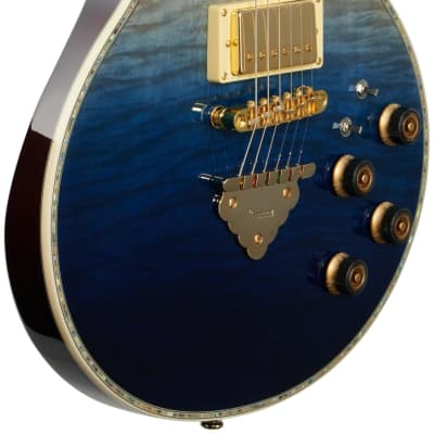 Ibanez AR420 Artist Electric Guitar, Transparent Blue Gradation image 4