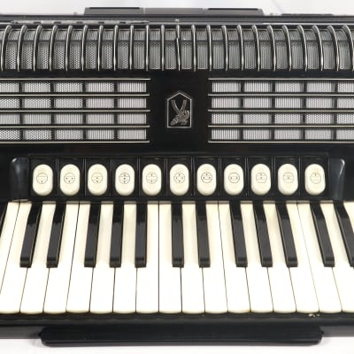 Vintage Hohner Forty FS Electric Piano Accordion w/ Original Case & Cable image 2