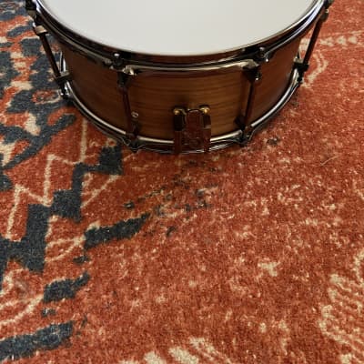 Noble & Cooley 14 x 6.5 Walnut Ply Snare Drum 2021 Natural Matte image 2