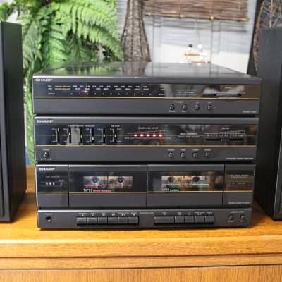 Vintage 1980s Sharp SG-F550 Home Stereo System + Bluetooth See VIDEO image 5