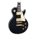 Vintage Icon V100 LP-Style Electric Guitar in Gloss Black
