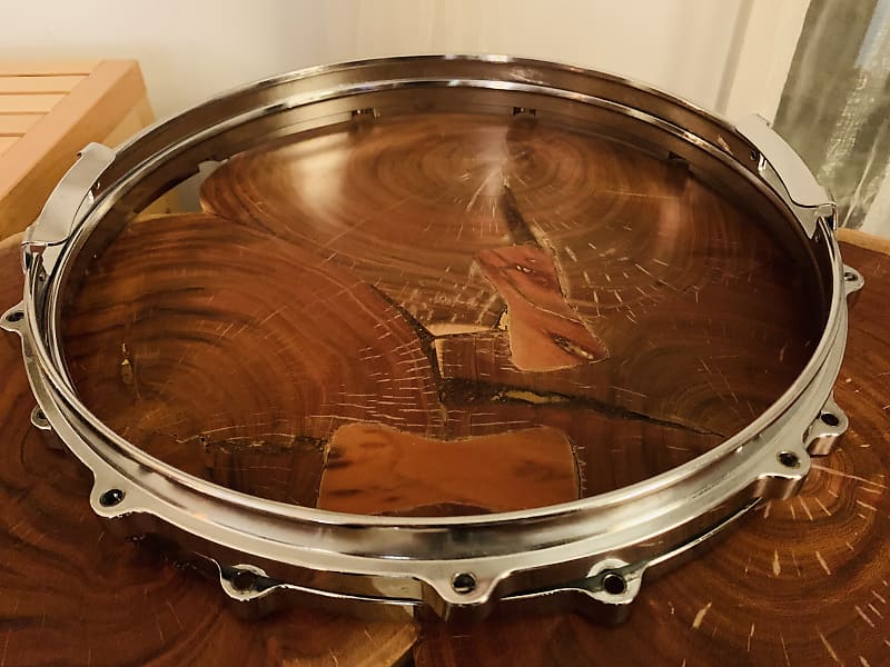 Yamaha Aluminum 10 lug snare drum hoops, die cast, Chrome Reverb