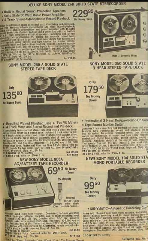 Sony TC - 260, 4 Track Stereo Tapecorder (1967) | Reverb