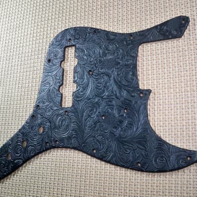 country western tolex pickguard & control plate for us/mex fender 62' re-issue jazz bass image 2