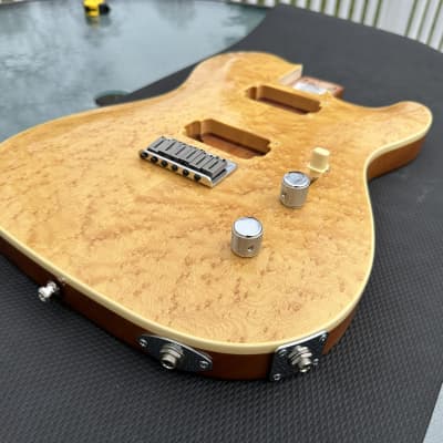 Warmoth Carved Top Telecaster Body with Strat Pocket, Semi Warmoth Carved Top Telecaster Body with Strat Pocket, Semi