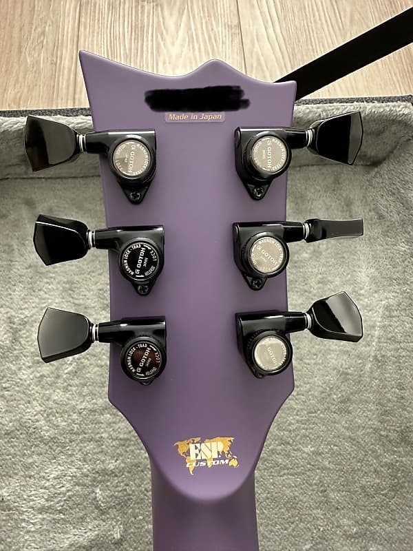 2021 ESP Eclipse CTM I FT Reversed Flag Inlays - Purple 2021 ESP Eclipse CTM I FT Reversed Flag Inlays - Purple