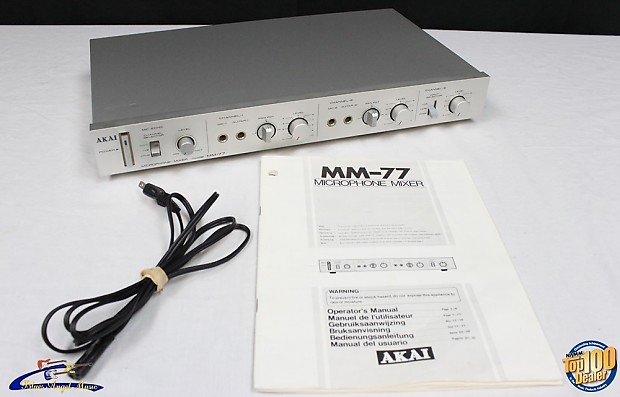 Vintage Akai MM-77 Microphone Mixer, Made in Japan, Tested