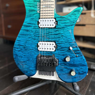 Kiesel Thanos 6-String-Tremolo 2023 - Blue-Teal Fade | Reverb