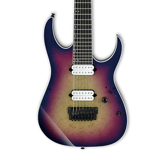 Ibanez RGIX7FDLB RG Iron Label 7 String Electric Guitar Northern Lights Burst