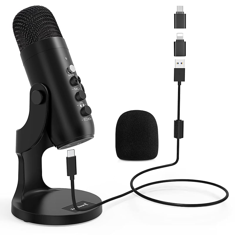 Microphone Gaming & Live Streaming Omnidirectionnel Usb Pour Pc
