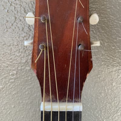 1960s Silvertone Acoustic Guitar USA (Airline Kay Harmony Truetone Danelectro Stella Epiphone) image 7