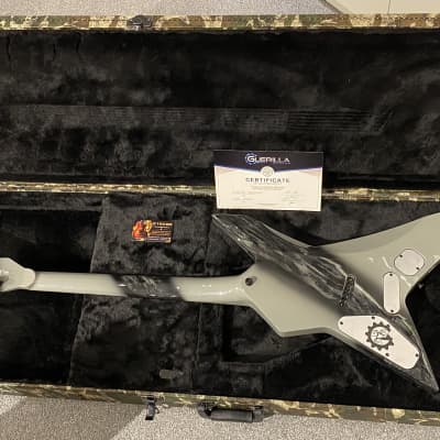 NEW Guerilla Guitars #K-XR6HSM - Streetfighter, Grey WITH Fitted Premium Camo Case image 6