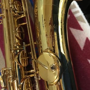 H Couf Superba II Low Bb Baritone Saxophone Gold Lacquer(Keilworth) image 4