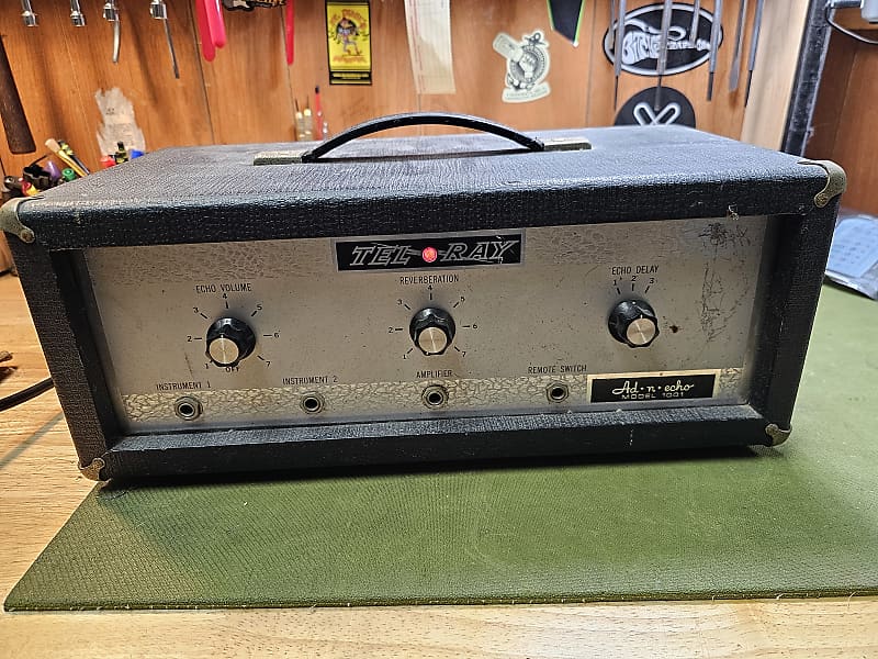 Tel-Ray ad n Echo 1001 1960s oil can reverb delay Adineko | Reverb