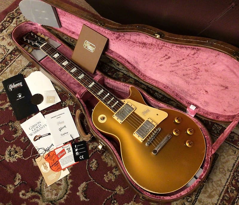 Gibson Custom Shop 1958 Les Paul Gold Top Tom Murphy Painted