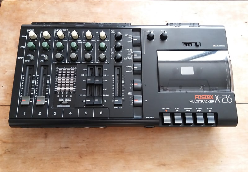 Fostex X26 Four Track Analog Cassette Recorder Reverb