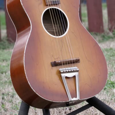 ~Near Mint~ 1955 Chris Adjustomatic Parlor Guitar w/ Original Case - Jackson Guldan Co - Harmony Kay image 9