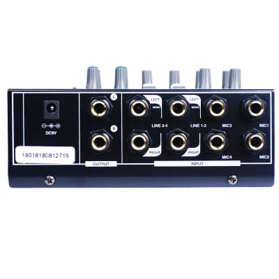 TRITON-A08 | 8-Channel Mono Stereo Karaoke Mini Mixer with 1/4” Inputs and Outputs, Echo/Delay Effect and Depth Controls image 4