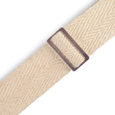 Levy's Leathers 2“ Wide Hemp Guitar Strap, Natural image 2