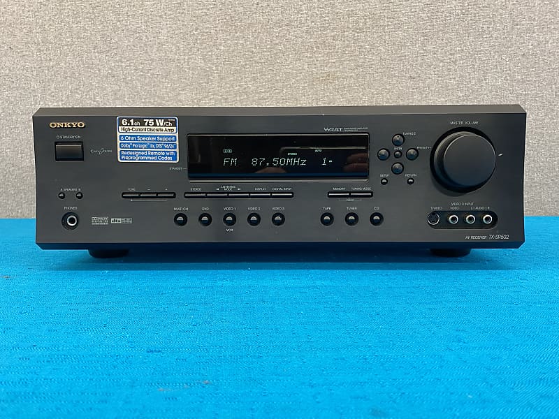 Onkyo TX-SR502 6.1 Ch DTS Dolby Digital AV Receiver - Tested