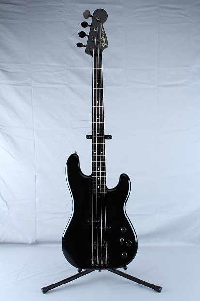 Used Vintage Fender Jazz Bass Special Black with OHSC Made