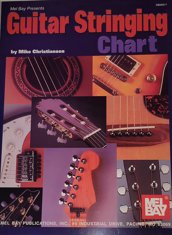 Mel Bay Publications, Inc. Guitar Stringing Chart 2001 | Reverb