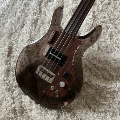 1998 Ampeg Dan Armstrong Lucite Reissue Fretless Conversion Electric Bass for sale