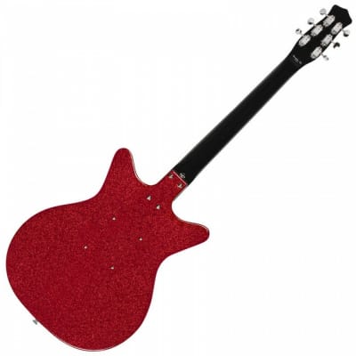 Danelectro '59M NOS Electric Guitar ~ Red Metal Flake image 2