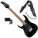 Ibanez GRGM21L Mikro LH Electric Guitar - Black Night BONUS PAK
