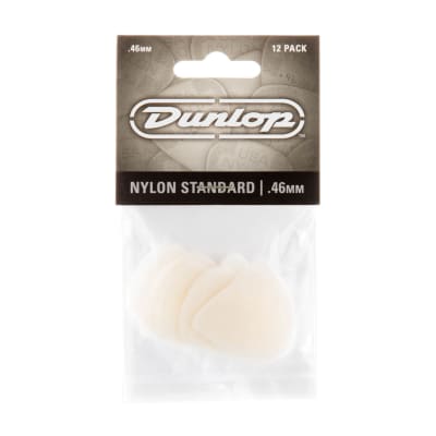 Dunlop 44P46 Nylon Standard .46mm Guitar Picks (12-Pack) 2010s - Cream image 1