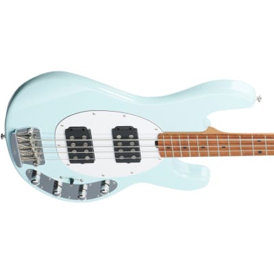 Sterling by Music Man Stingray Ray34HH 4-String Bass - Daphne Blue image 5