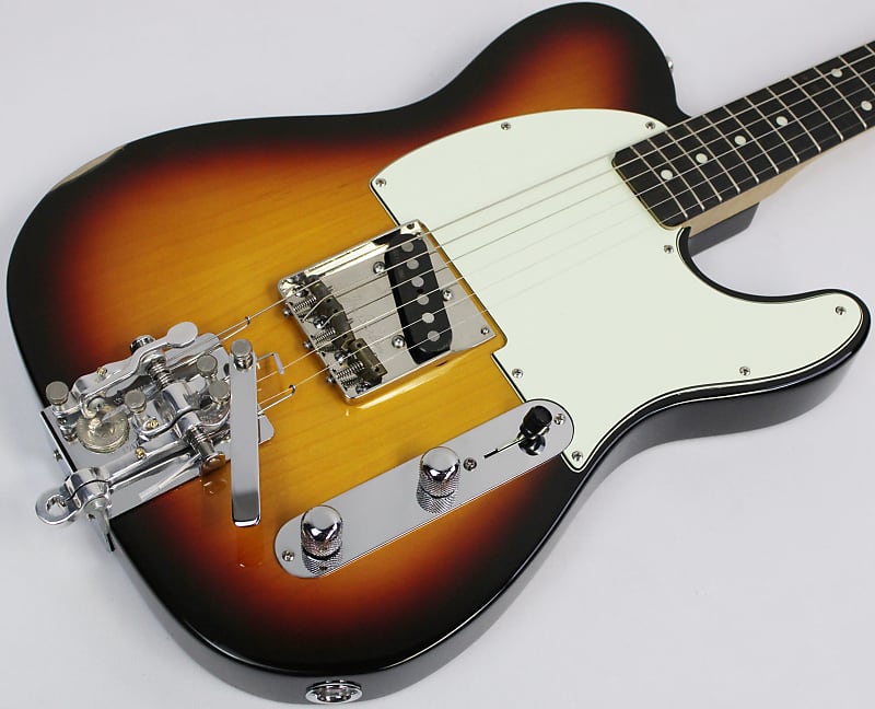 Partcaster Esquire-Style Electric Guitar, Hipshot B Bender, 3-Color Sunburst image 1