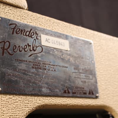 Fender '63 Reverb Unit Reissue - White Tolex image 5