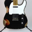 Fender Custom Shop Limited '65 Tele Custom Heavy Relic Aged Black Over 3TS