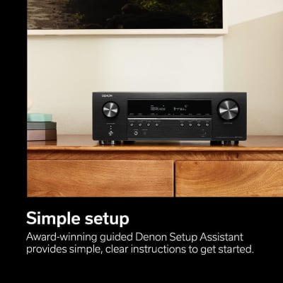Denon AVR-S770H 7.2 Ch Home Theater Receiver - 8K UHD HDMI Receiver (95W X 7), Wireless Streaming via Built-in HEOS, Bluetooth & Wi-Fi, Supports Dolby TrueHD, DTS Neural:X & DTS:X Surround Sound image 6