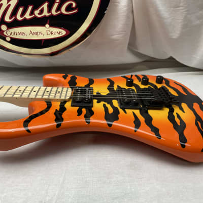 Kramer Pacer Series Vintage Electric Guitar 2020 - Orange Tiger image 11