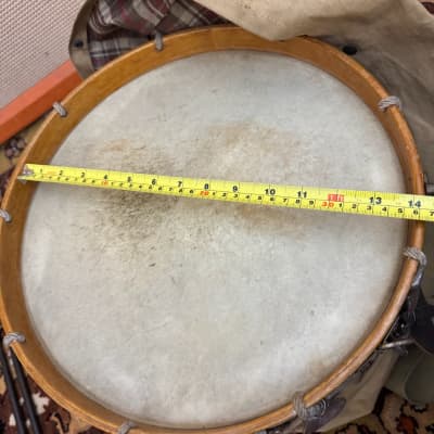 Antique Vintage 1930s 1940s Gretsch Round Badge Rope Tension Marching Snare Drum image 11